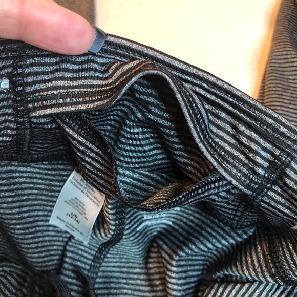 Danskin Now Striped Gray Capris - Picture 3 of 6